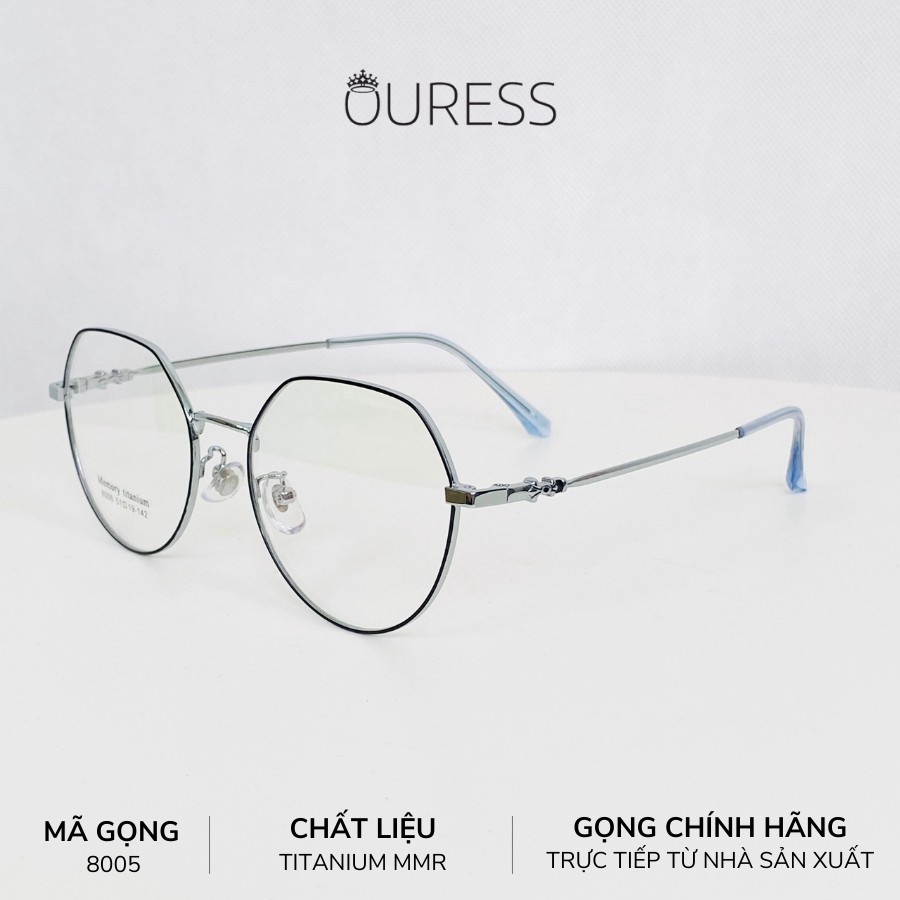 Gọng kính ovan titanium mmr ouress 8005 cực nhẹ thời trang cao cấp