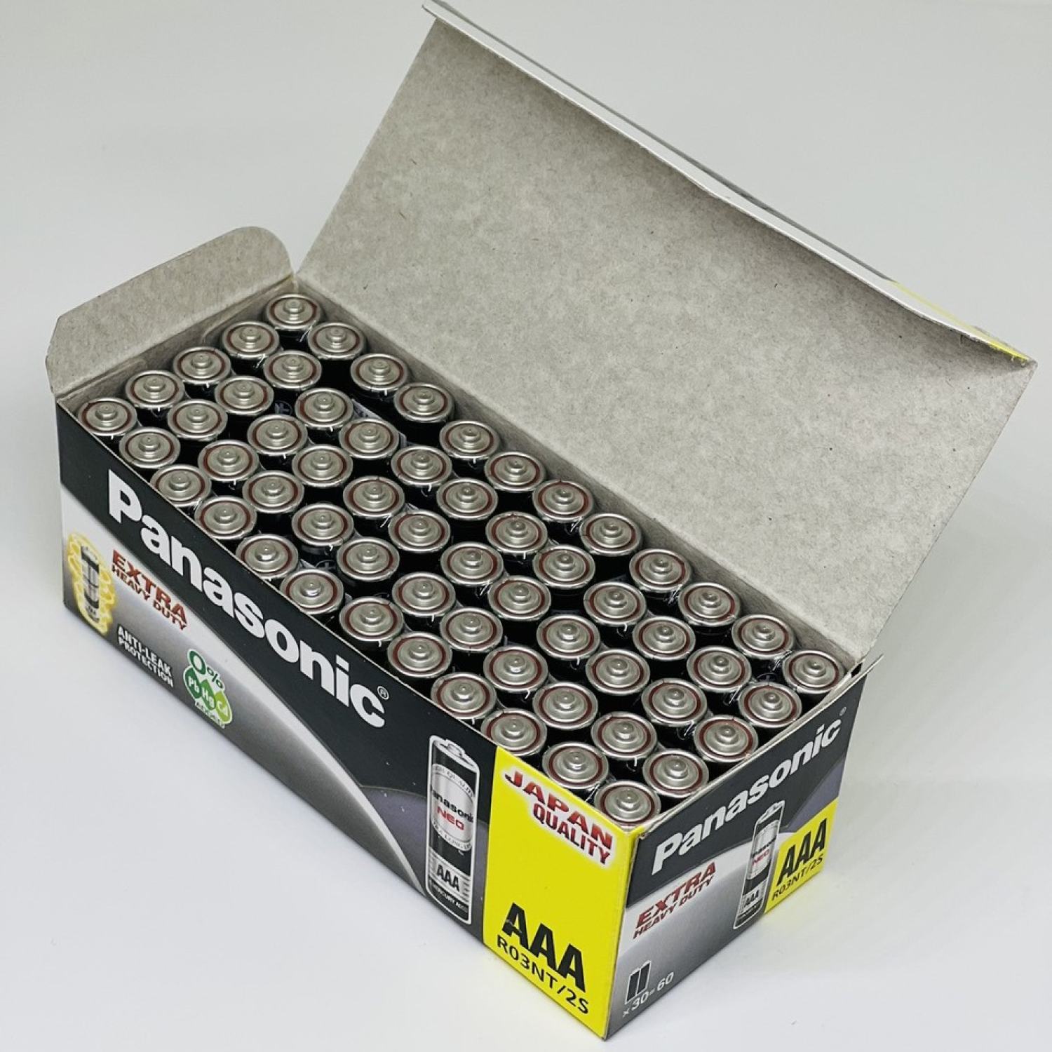 Hộp 60 viên pin aaa panasonic đũa đen r03nt/2s chính hãng
