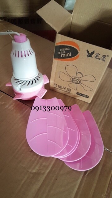 Quạt Kẹp Mini 5 Cánh Đẹp Mắt