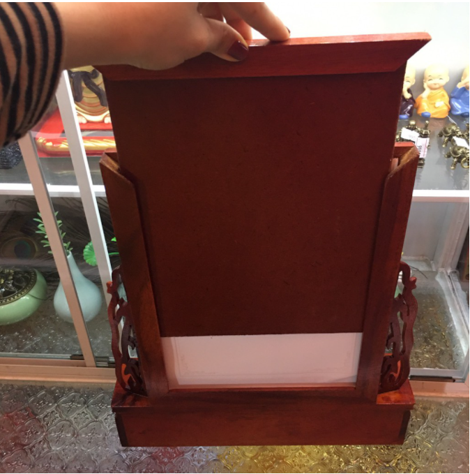 Khung hình gỗ bàn thờ(hình 20*25cm )-Kiểu Dáng Sang Trọng