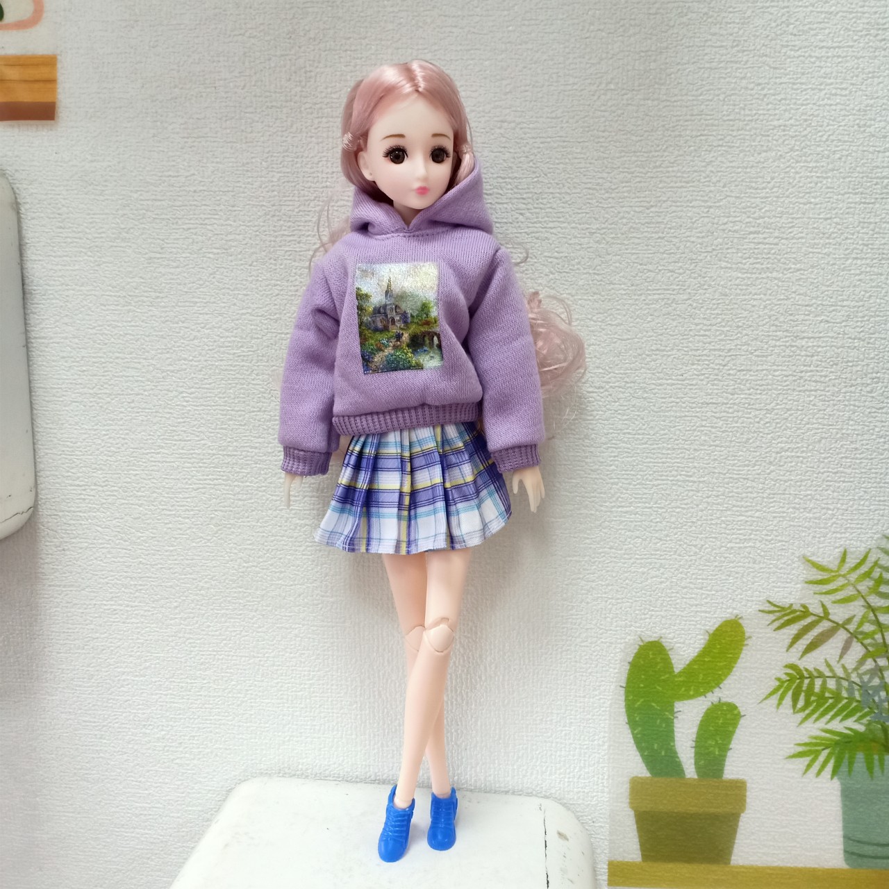 Búp Bê Barbie 30cm mặc bộ đồ thu đông xinh đẹp