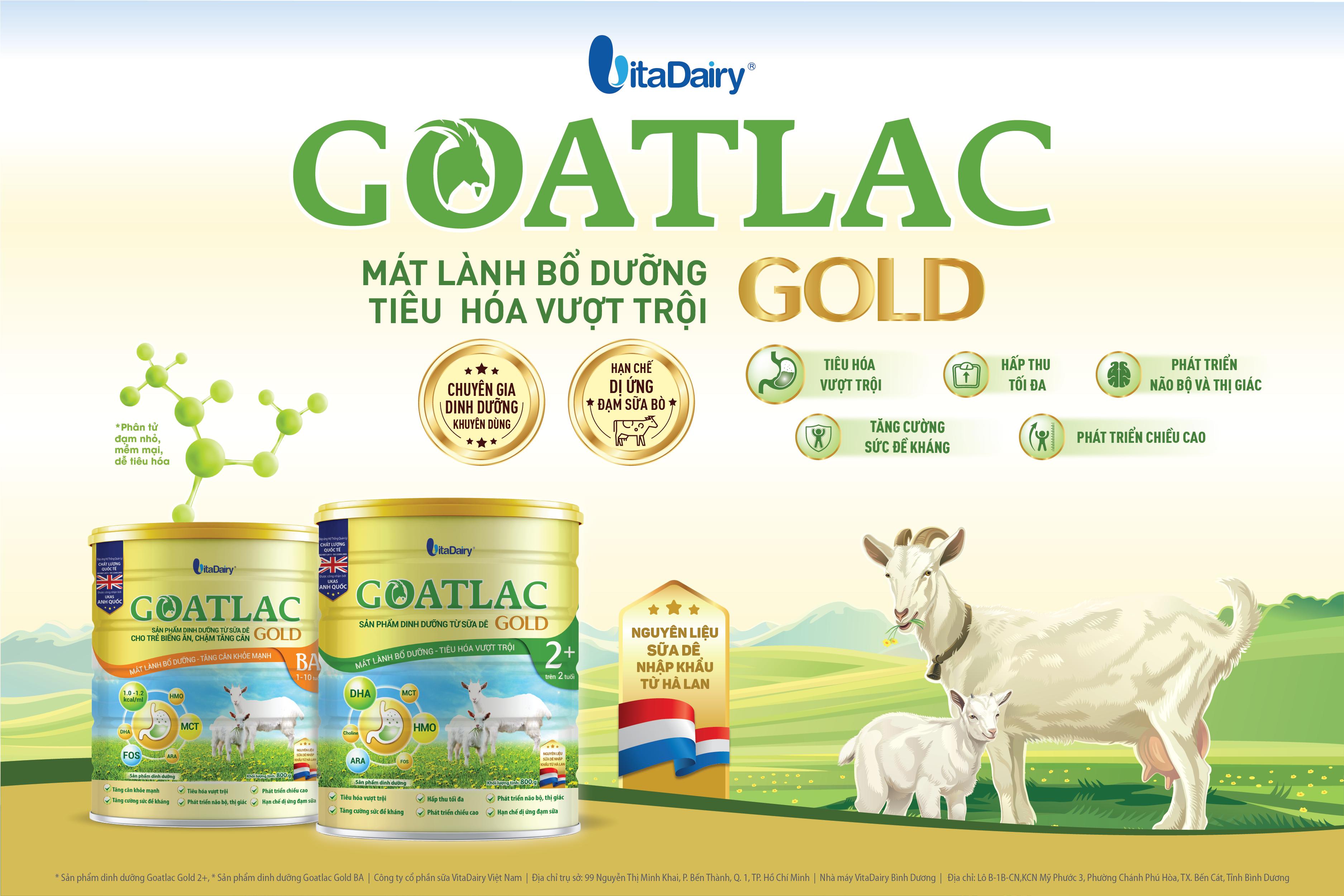 [Chính Hãng-Mẫu Mới] Sữa Dê GOATLAC GOLD 0+ 400g 0-12 tháng