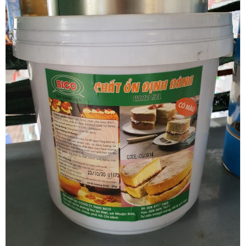 [HCM]CHẤT ỔN ĐỊNH BÁNH BICO (CÓ MÀU) SÔ 5kg
