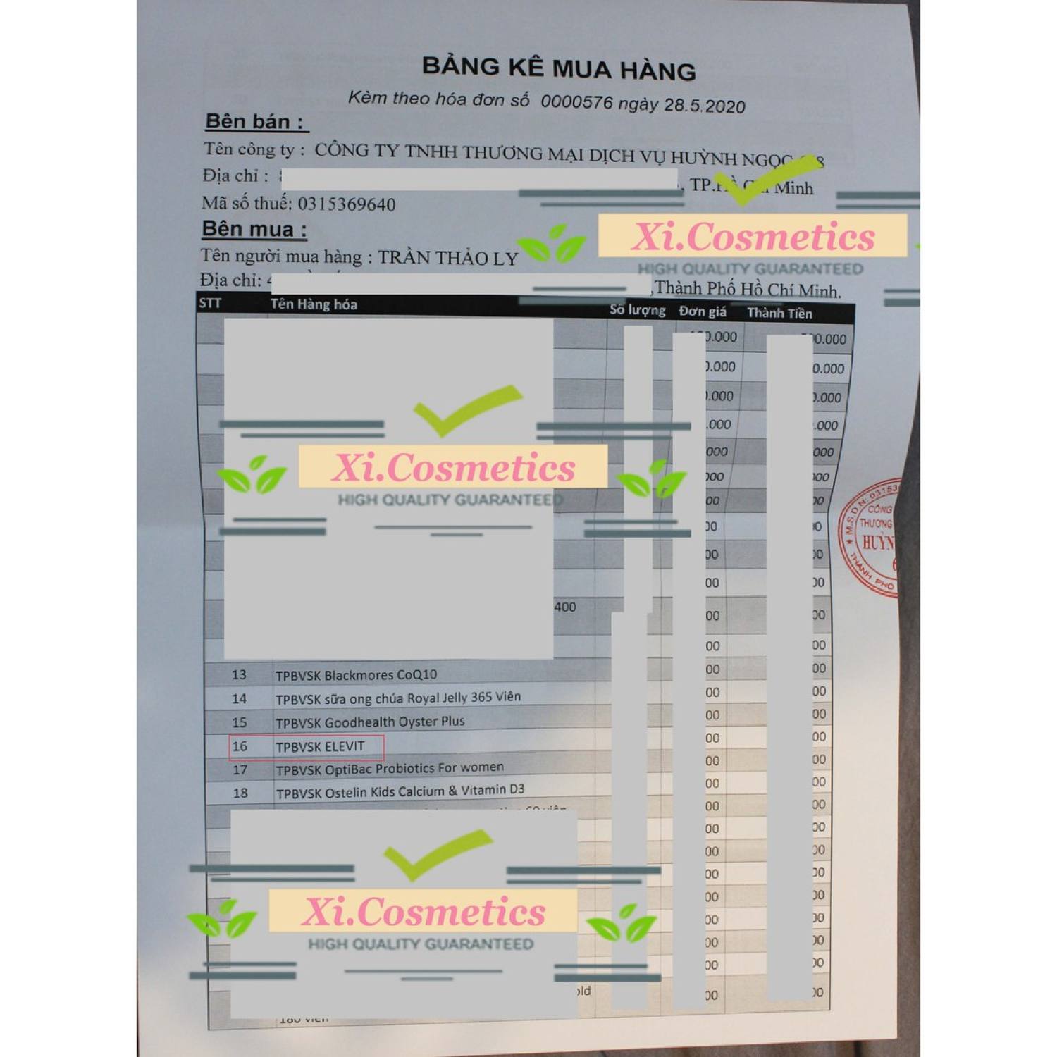 Vitamin Tổng Hợp Elevit Cho Bà Bầu 100 Viên