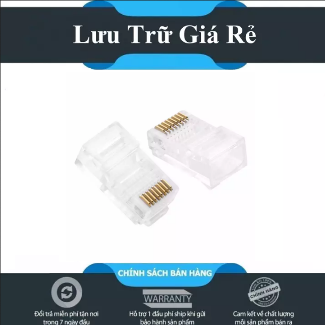 [Thanh Lý]  Đầu bấm dây mạng RJ45 - Hàng tốt 2023