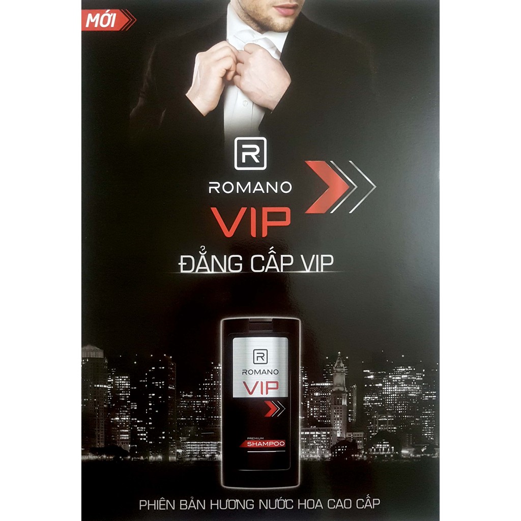 [HCM]Dầu Gội / Sữa Tắm Romano VIP 650g