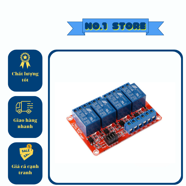Module Relay 1/2/4 Kênh 5V có opto cách ly