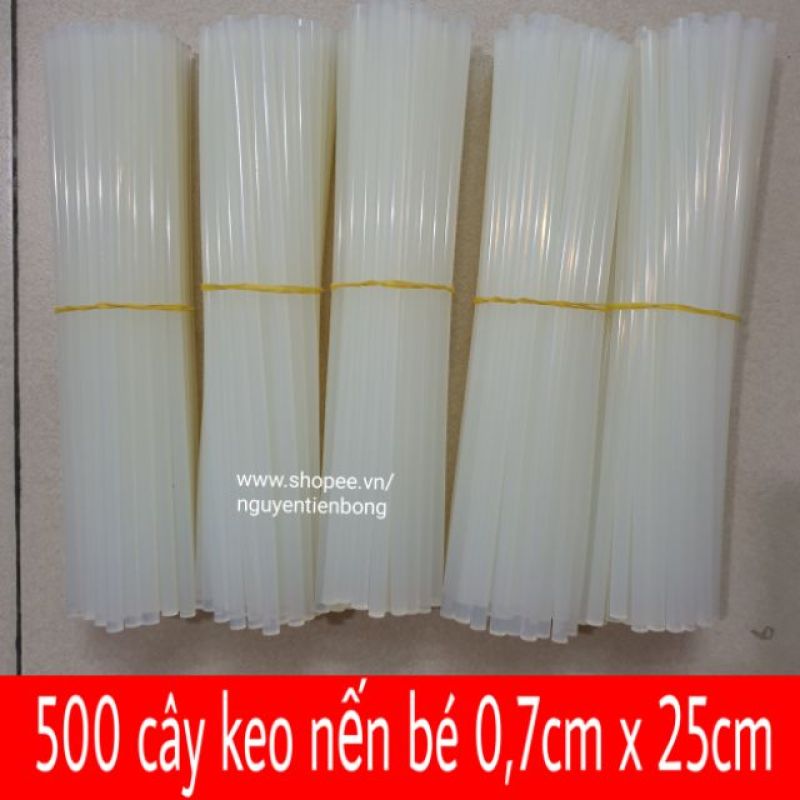 500 cây keo nến bé 0,7mm x 250mm (keo nến nhỏ)