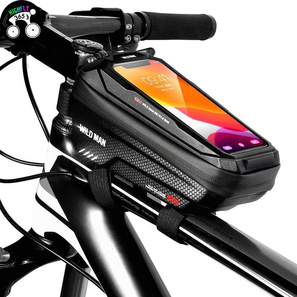 MTB Mountain bike WILD MAN MTB Bicycle accessories Bicycle bag bike bag Waterproof Touch Screen Bag Top Tube Hard Shell Case