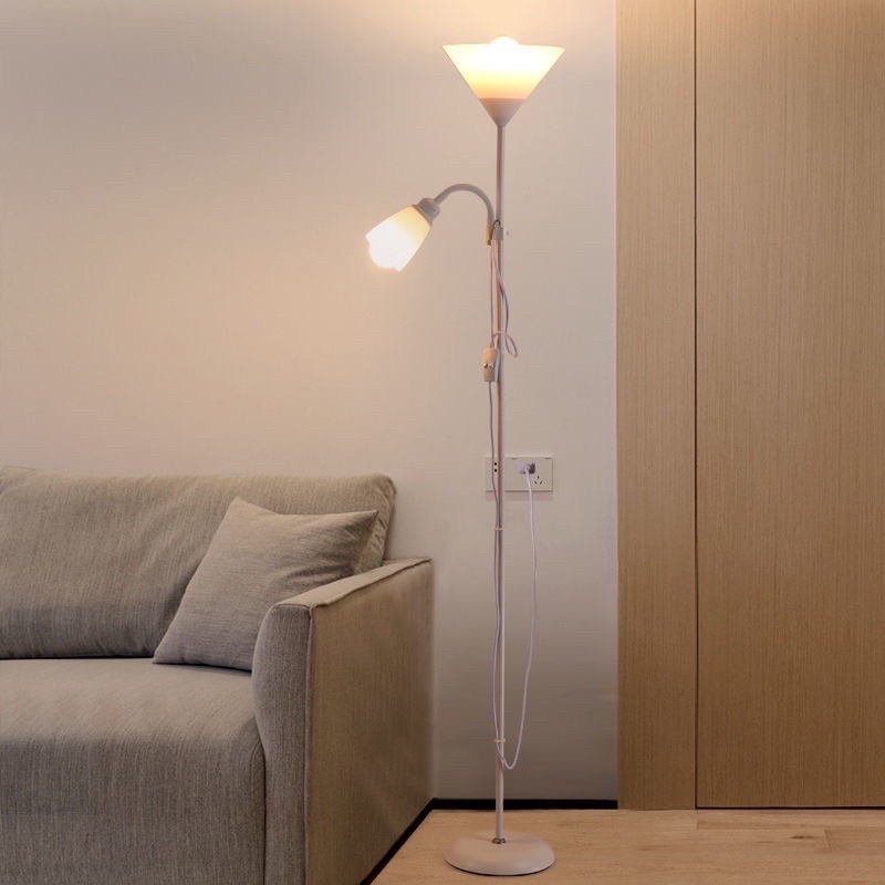 Đèn đứng trang trí phòng ngủ, phòng khách cao cấp IKEA - Tặng kèm 2 bóng cho 2 nhánh