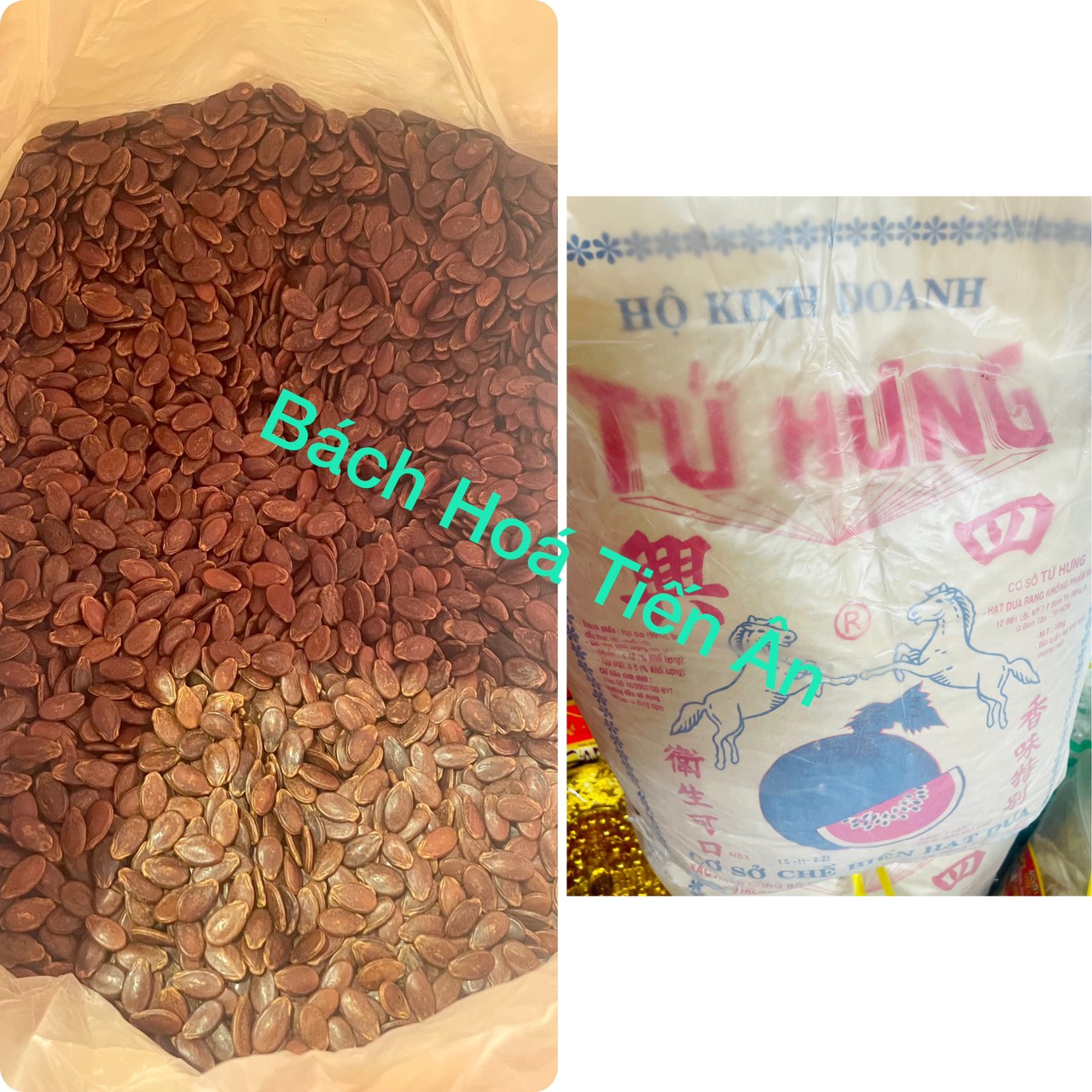 Hạt dưa tứ hưng loại nhỏ đặc biệt không phẩm màu 500 g bao giòn béo thơm