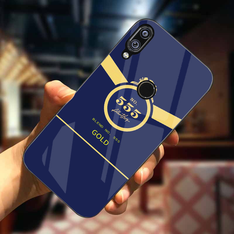 Ốp lưng huawei nova 3i, 3e mặt kính sáng bóng, cao cấp họa tiết 555