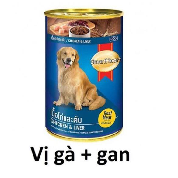 [HCM]Pate cho chó dạng lon 400gr - Smartheart thức ăn mềm cho cún