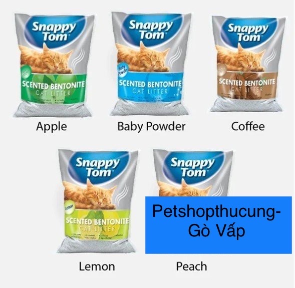 Cát vệ sinh cho mèo Snappy Tom 5L ít bụi