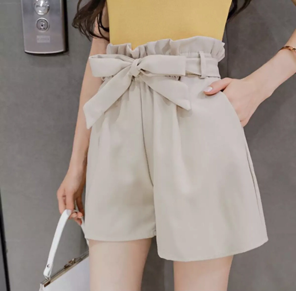 quần short nữ, quần short nữ cột nơ mới có túi xịn sò