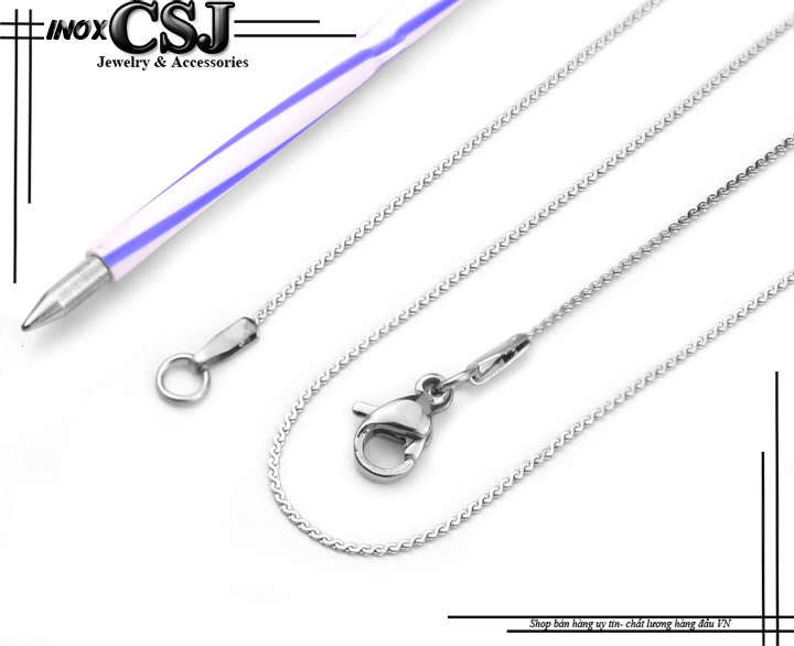 DÂY CHUYỀN NỮ INOX KIỂU SỐ 8 NHỎ NHÍ CỰC XINH CƯC CHẤT LUNG LINH D034
