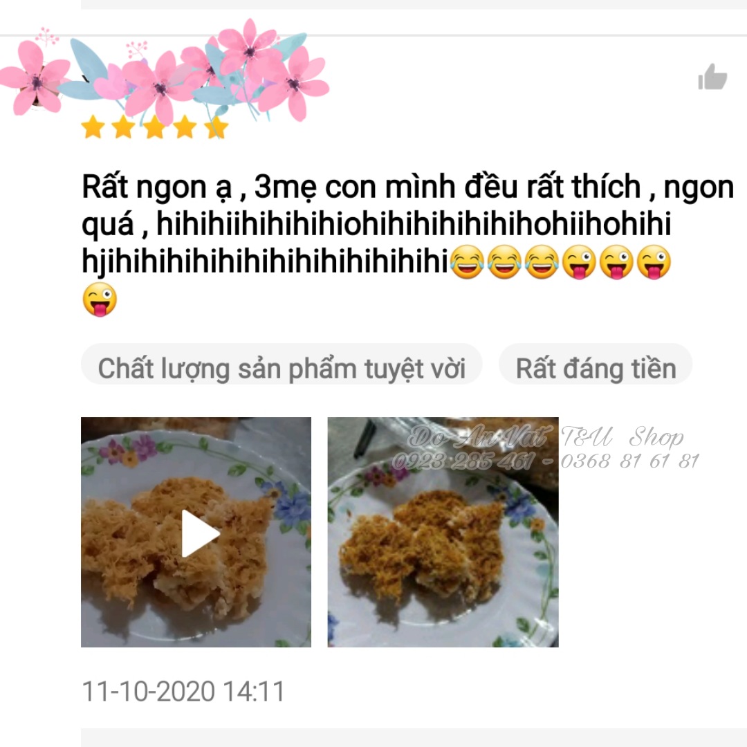[HCM]250gr - Cơm Cháy Siêu Chà Bông - Loại Cay