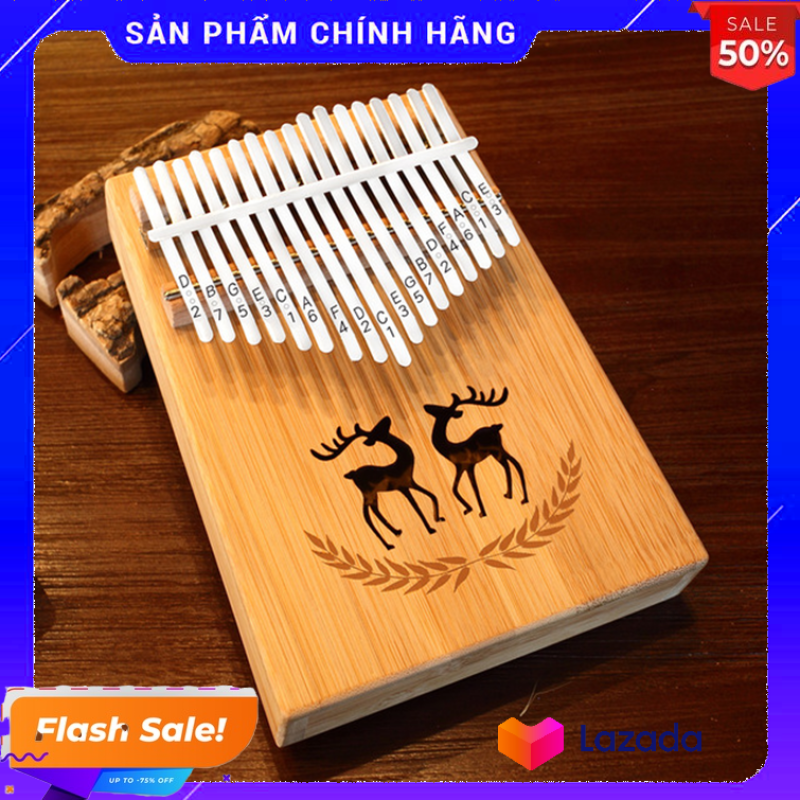 Đàn kalimba 17 phím tặng stick màu và búa chỉnh âm GECKO259