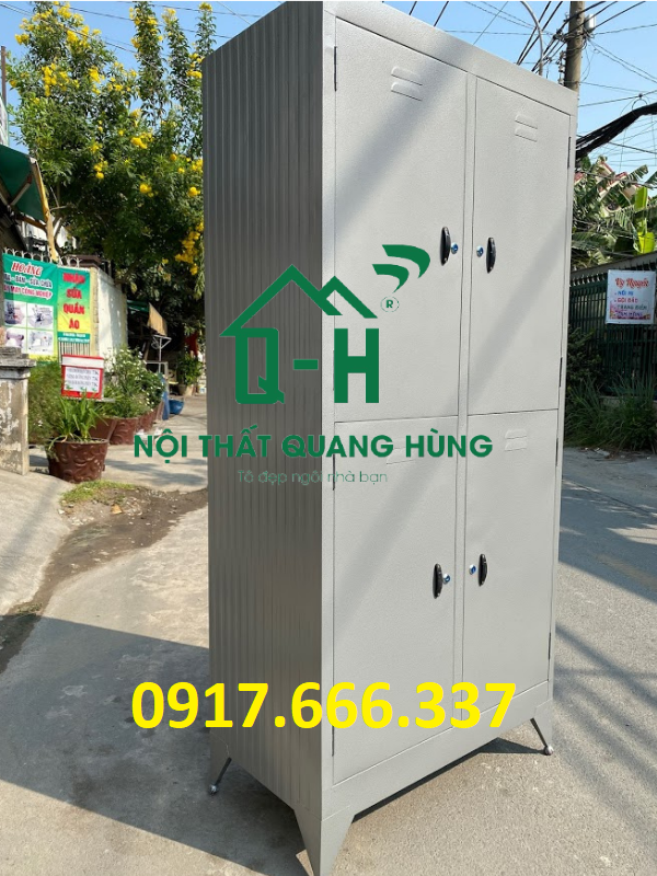 Tủ hồ sơ - tủ locker 4 cửa sơn dầu dành cho văn phòng giá rẻ