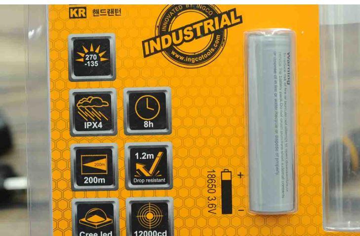 Đèn pin sạc cầm tay INGCO HCFL186501