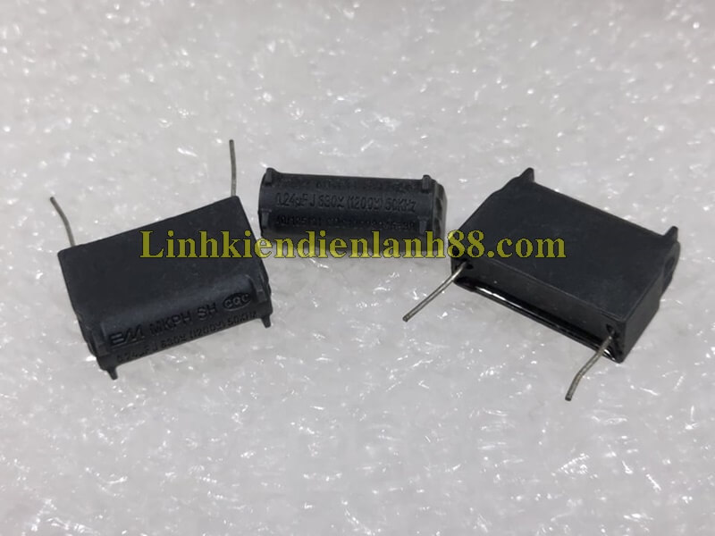 Tụ bếp từ mkph 0.24uf 630vac 1200vdc dáng đứng mới !