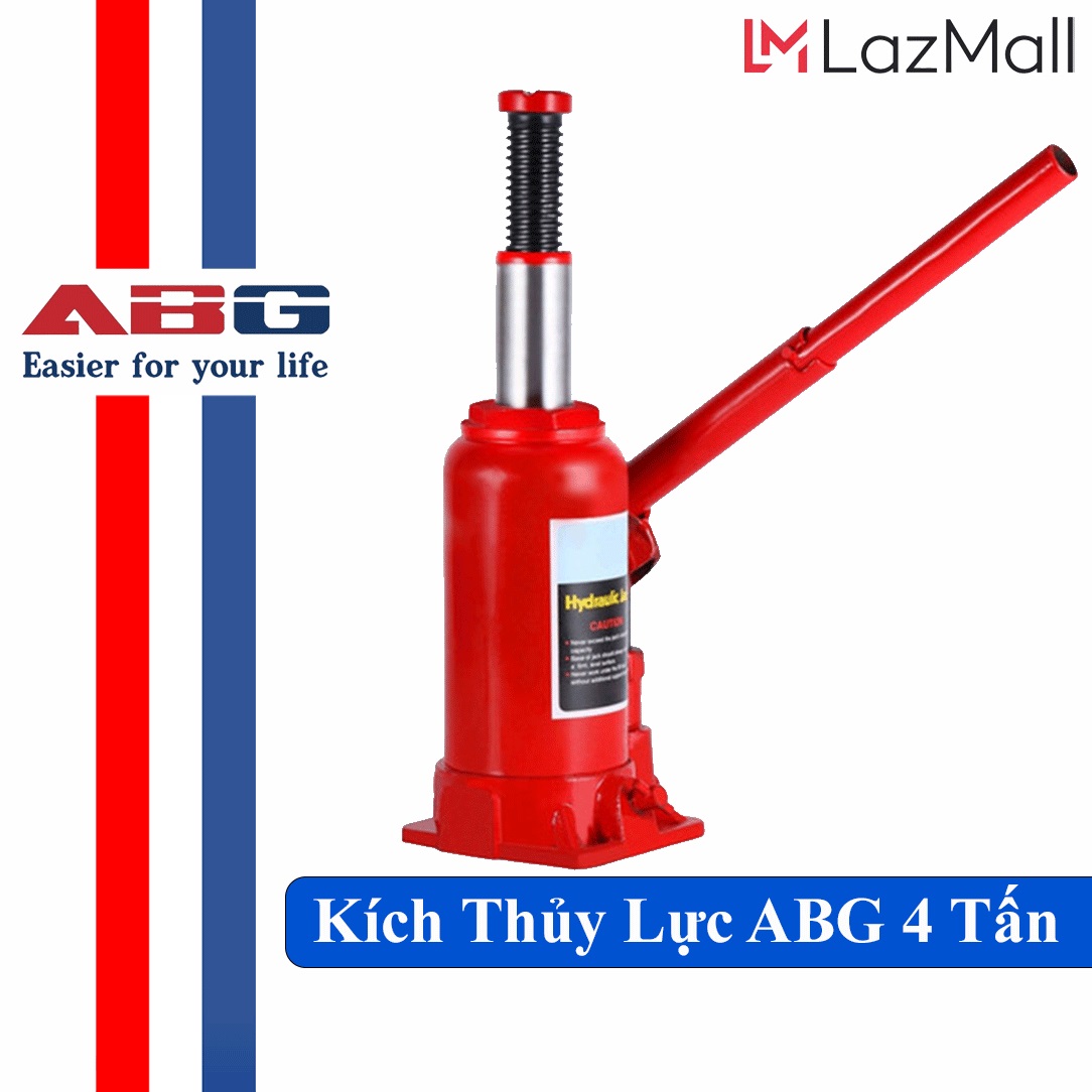 Kích Thủy Lực, Con Đội Thủy Lực ABG Loại 4 Tấn Màu Đỏ