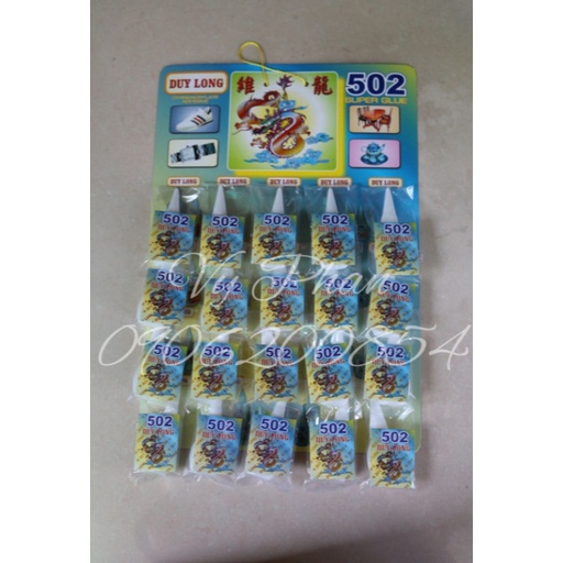 [Vỉ 20 Chai Keo 502] Keo Dán Sắt Duy Long CHÍNH HÃNG