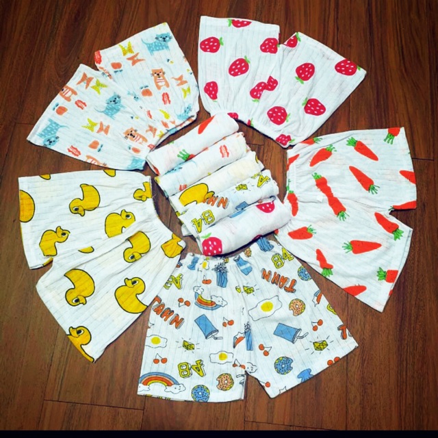 Combo 10 quần chục đùi  cotton giấy (KÈM QUÀ TẶNG)