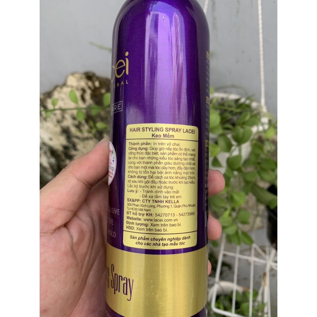 [HCM]Keo xịt tóc Lacei Hair Styling Spray (keo cứng) 350ml
