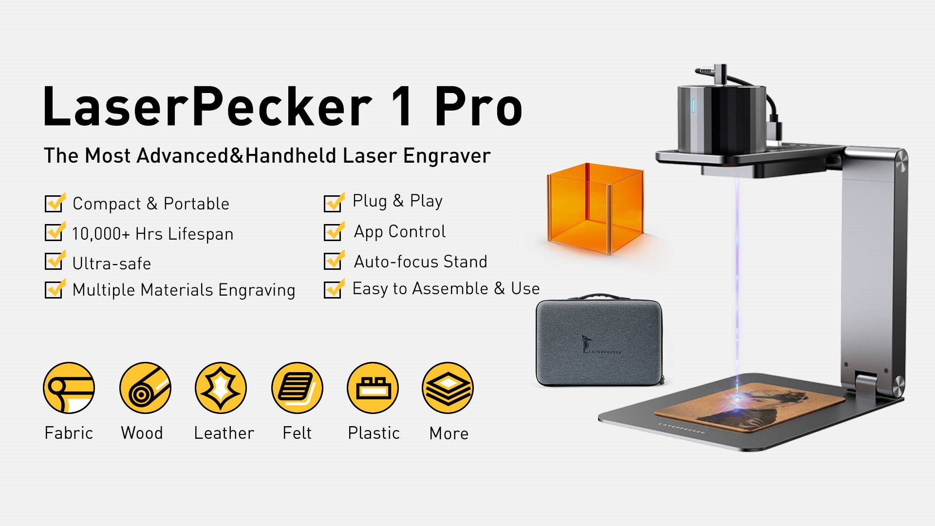 LaserPecker 1 Pro Máy khắc Laser di động