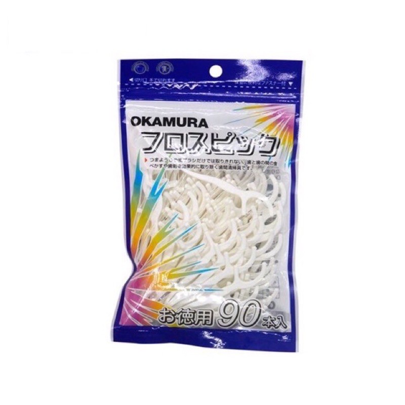 Tăm chỉ nha khoa okamura - bịch 50 cây
