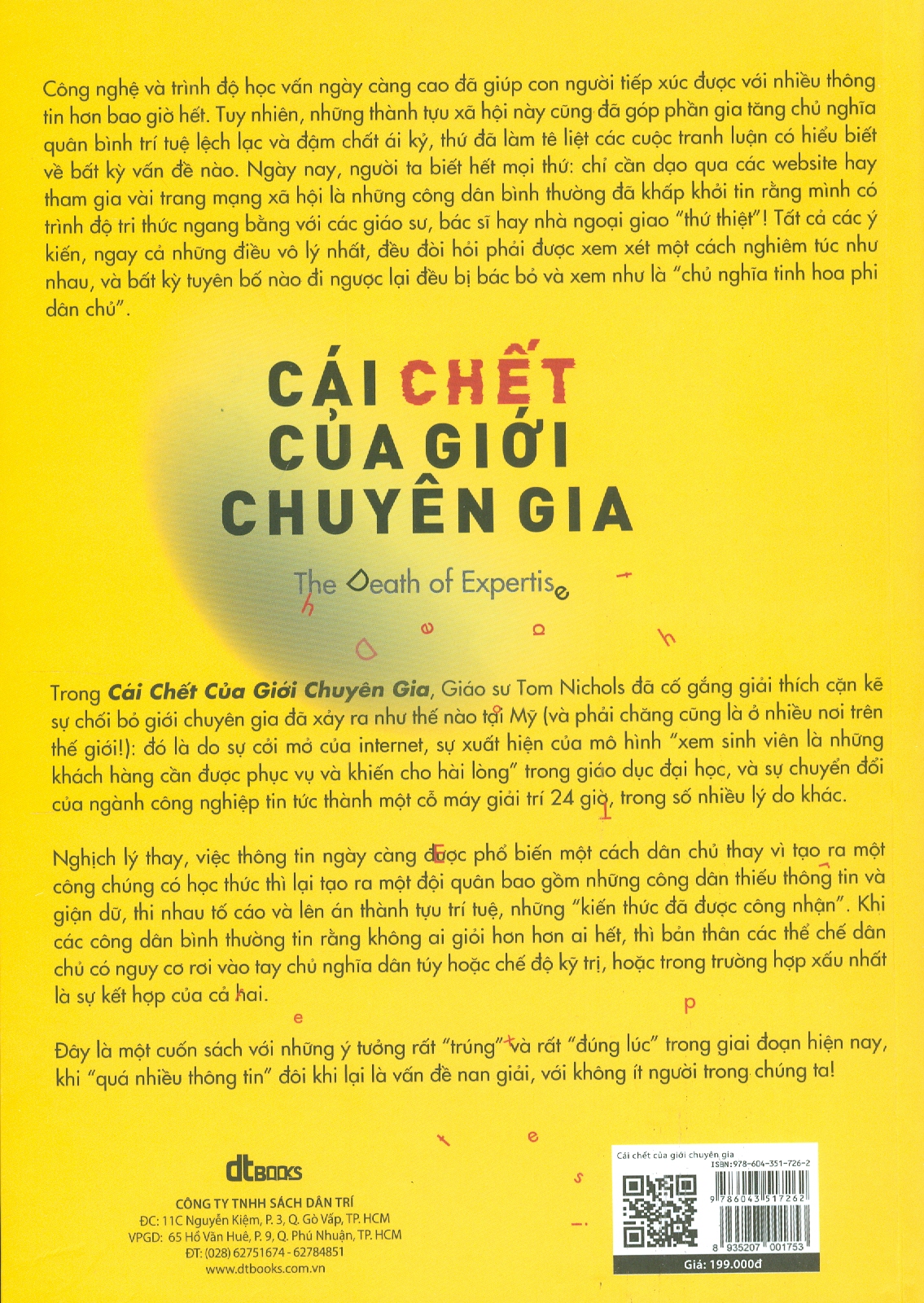 Cái Chết Của Giới Chuyên Gia (Sách Tham Khảo)