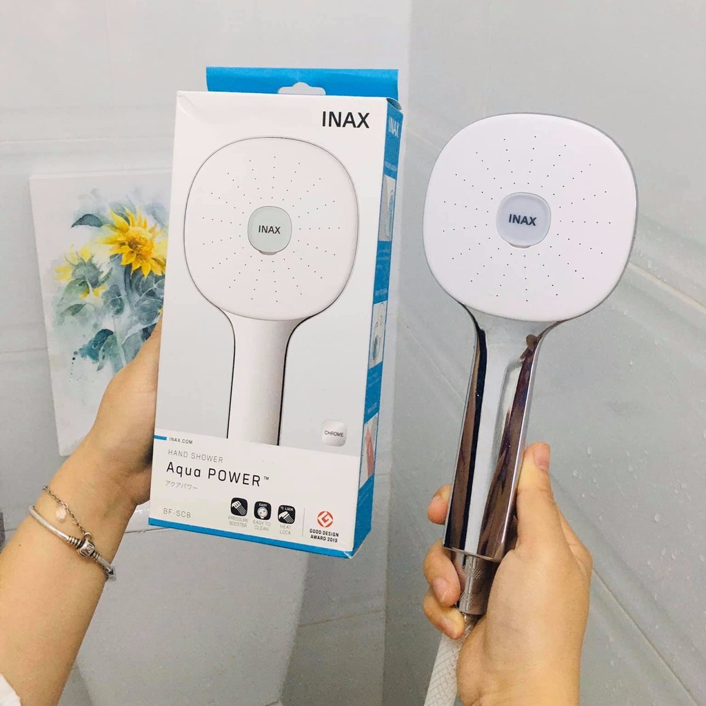 Tay sen tắm tăng áp inax bf-sc7 bf-sc8 chính hãng