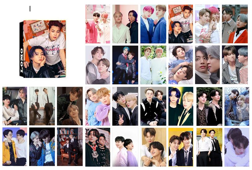 hộp 30 lomo card couple BTS
