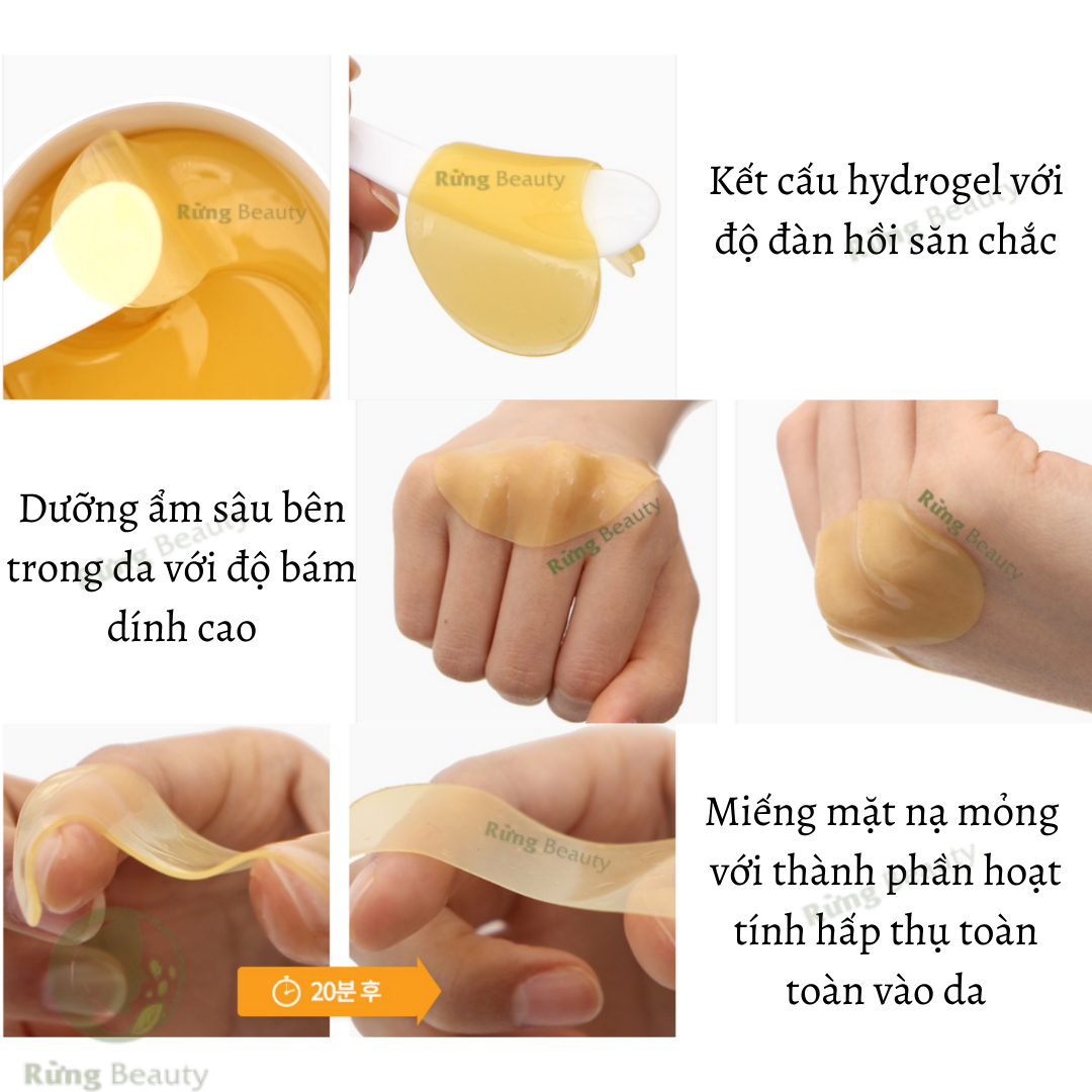 MẶT NẠ MẮT PRRETI: REAL VITA HYDROGEL EYE PATCH 60 MIẾNG