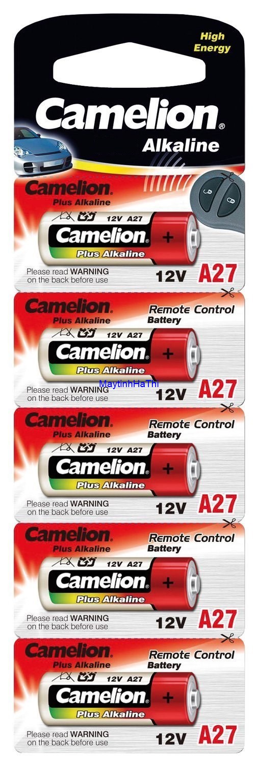 Pin  Camelion Plus Alkaline A27-12v (Vỉ 5 viên)