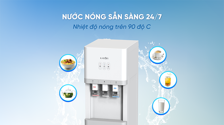 Máy nóng lạnh Karofi HCV206 (Giá áp dụng giao nội thành HN. HCM& các tỉnh liên hệ shop)