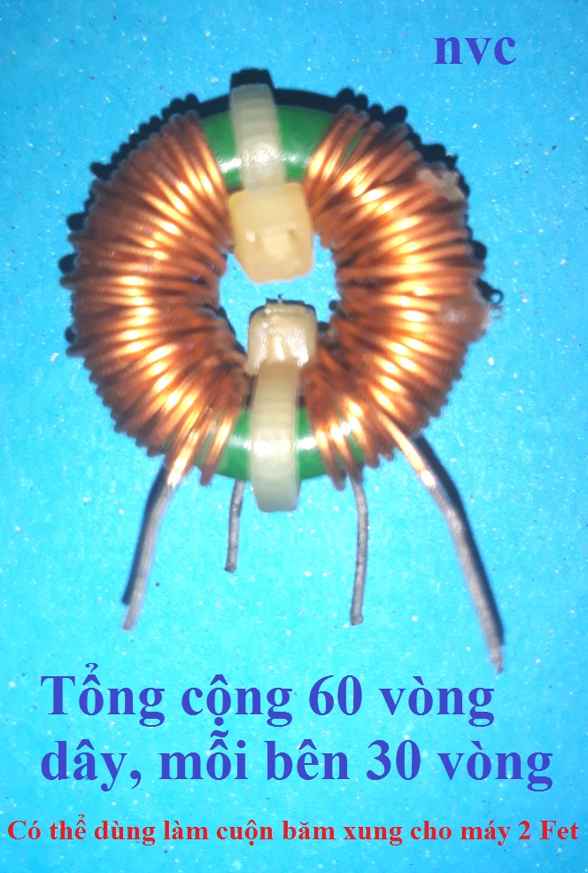 1 cuộn cảm 60 vòng dây cuốn sẵn (hàng tháo máy)