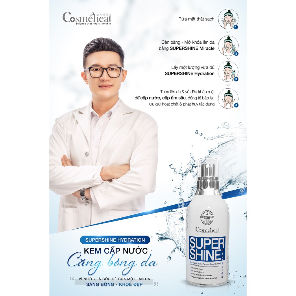Kem Cấp Nước Cosmeheal Super Shine Hydration (50ml)