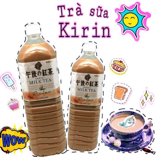 Trà sữa Kirin chai1.5 lit / 0,5 lit MỚI - Nhật Bản
