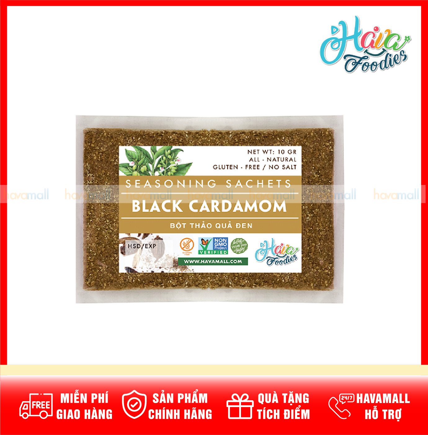 Bột Thảo Quả Đen Havafood – Black Cardamom