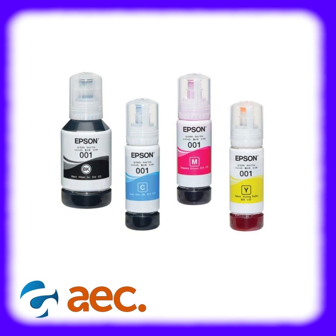 Bộ mực in chính hãng epson 001 dùng cho máy epson l4150 / l4160 / l6160 / l6170 / l6190