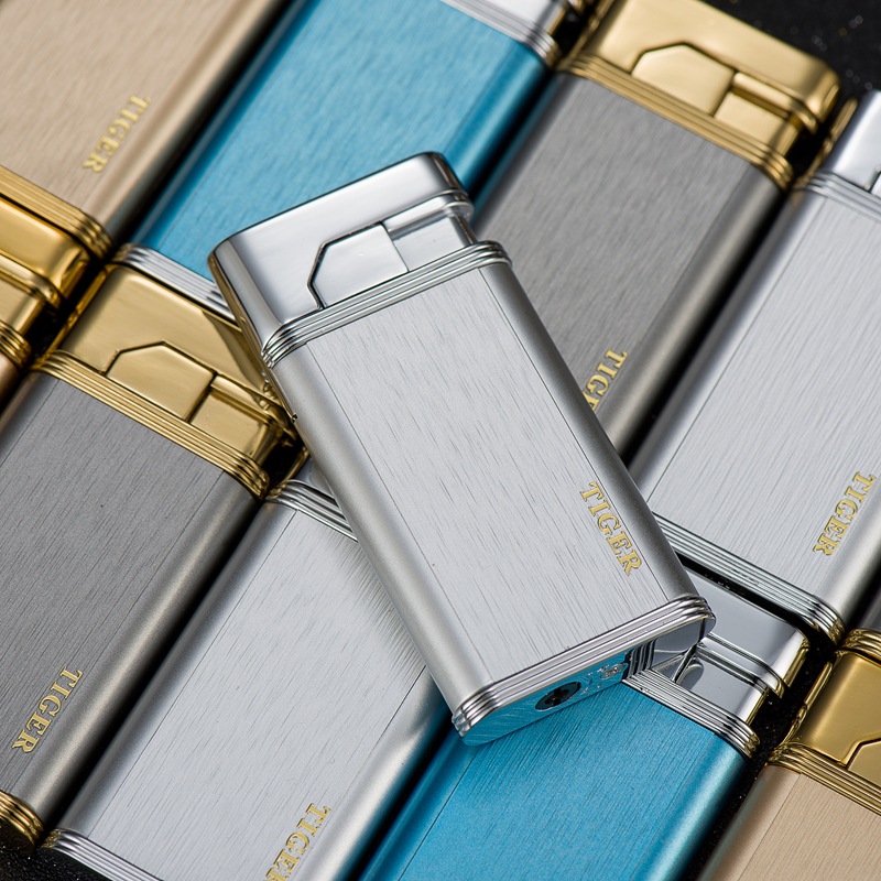 Bật Lửa Khè Siêu Mỏng Tiger 876 Lighter ( Xài Gas)