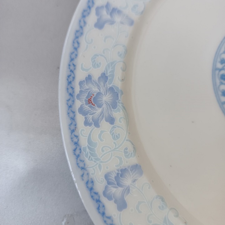 Đĩa sứ 16 cm Họa Tiết Xanh cao cấp