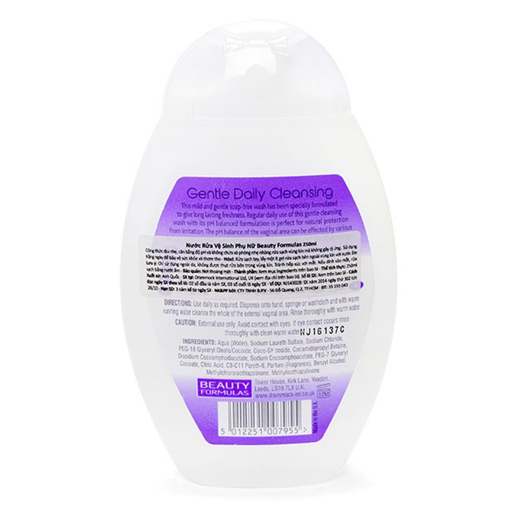 Dung Dịch Vệ Sinh Phụ Nữ BEAUTY FORMULAS 250Ml
