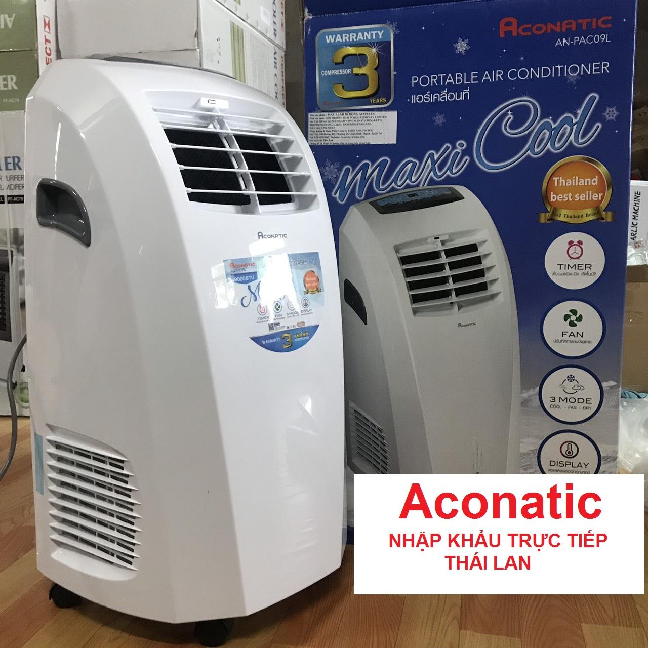 Máy Lạnh Di Động NHẬP KHẨU THÁI LAN Aconatic 9000BTU (1HP)