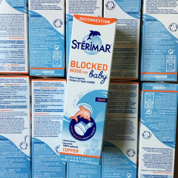 Xịt muối biển kháng viêm Sterimar cá heo cam Phá