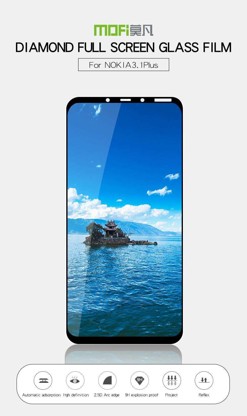 Miếng dán cường lực FULL màn hình Nokia 3.1 Plus