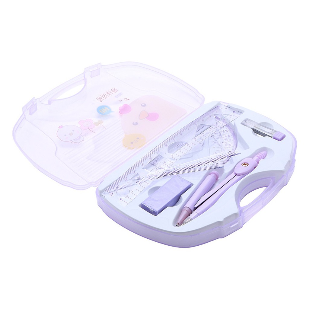 Bộ Compa 8 Món, Bút Chì Bấm Gstar GS-06 ( Giao Màu Ngẫu Nhiên )