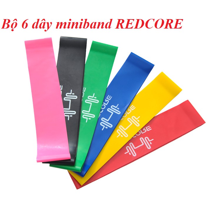 [FREESHIPMAX] Bộ 6 dây kháng lực , miniband tập mông REDCODE cho vòng 3 siêu đẹp